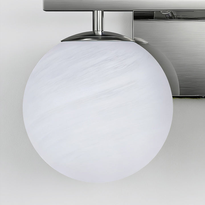 Nimbus Bathroom Vanity Light With Round Shape Cloud Glass Shade #29015
