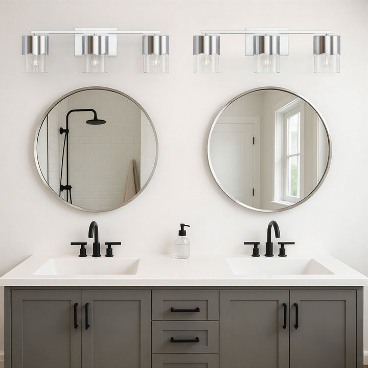 Lumin 3-light Dimmable Vanity Light With Scalloped Metal Shade