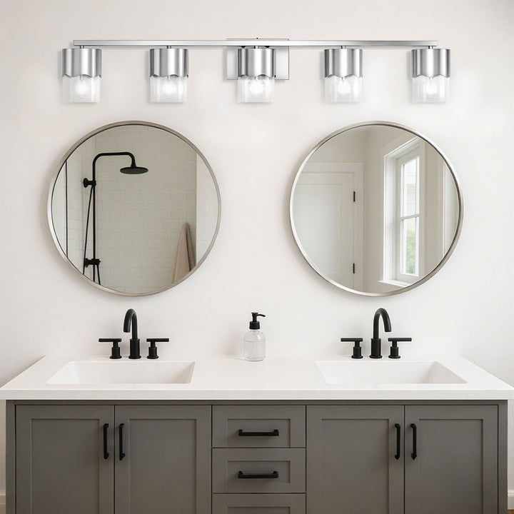 Lumin 3-light Dimmable Vanity Light With Scalloped Metal Shade