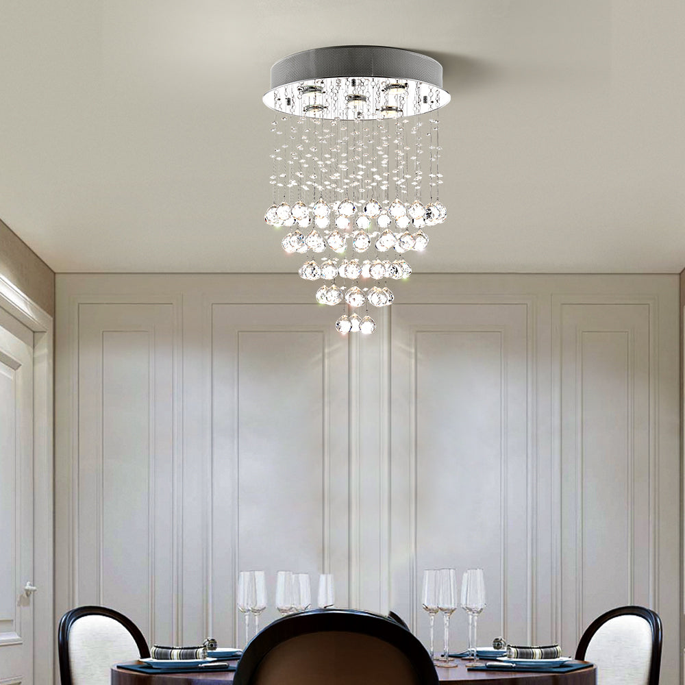 Maxax 5 - Light Tiered Crystal Ceiling Chandelier #MX19029