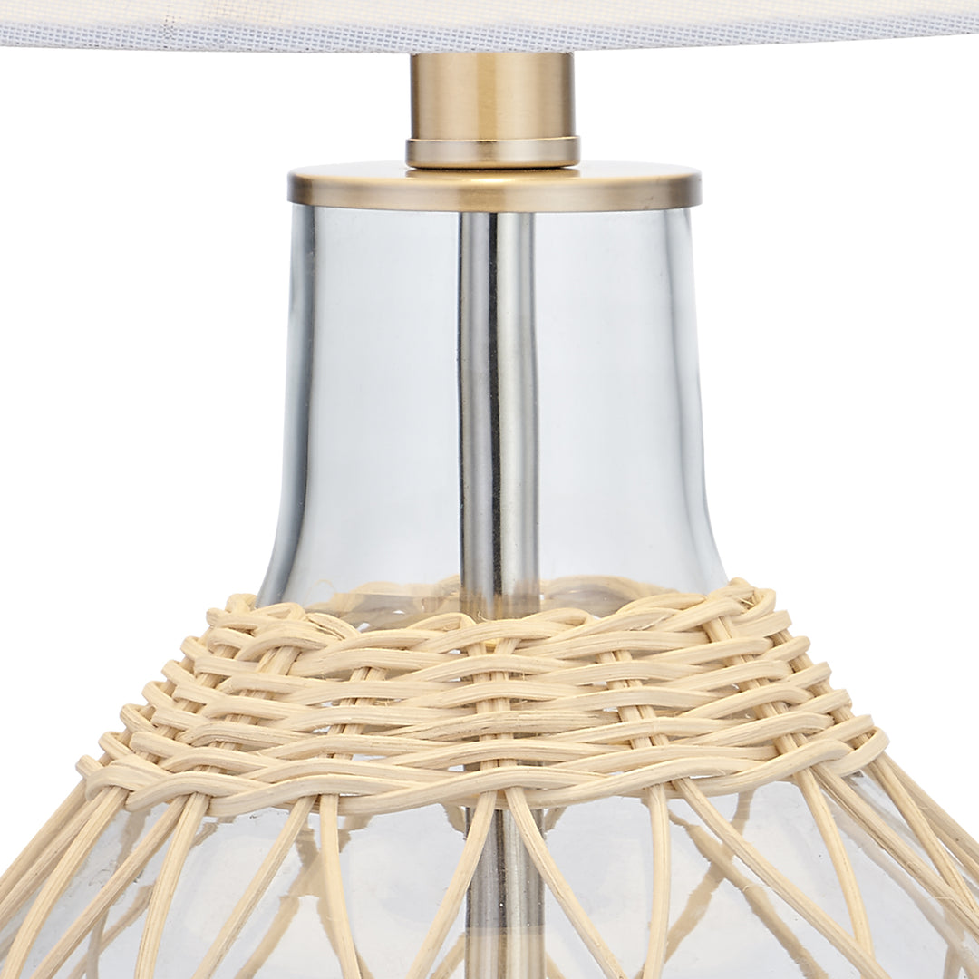 Maxax 22in Glass Coastal Nautical Table Lamps #T97