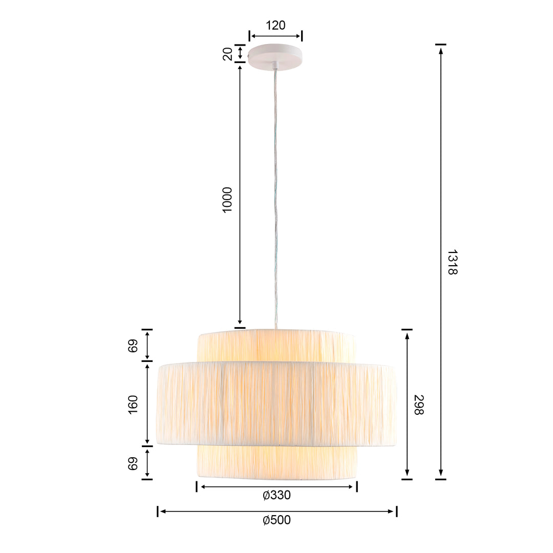 Maxax 3 - Light Dimmable Chandelier #5001