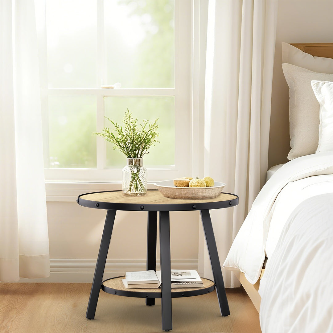 Timeless 23.62'' Vintage Round End Table #30004