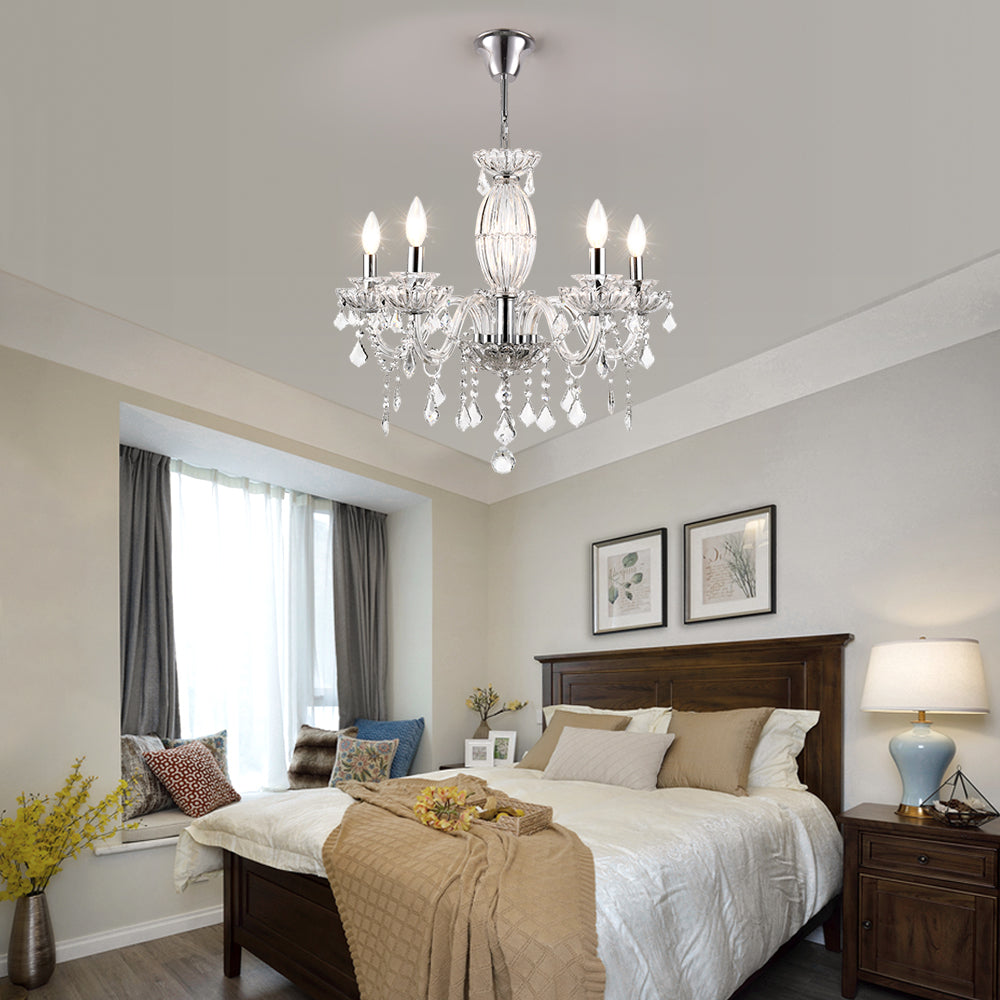 Atlanta Petersburg 5-Light Classic/Traditional Crystal Chandelier #MX17020-5-P