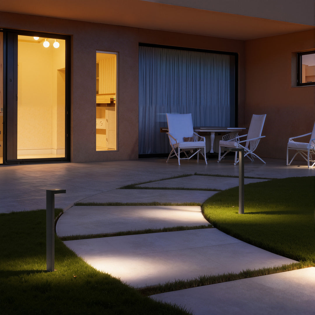Starlight 19'' H LED Black Aluminum 4000K Outdoor Pathway Light with Etched Frosted Glass (Set of 2) #UG7095