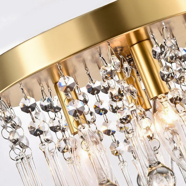 Maxax 4 - Light 11.8in Crystal Pendant Ceiling Lamp #MX19067