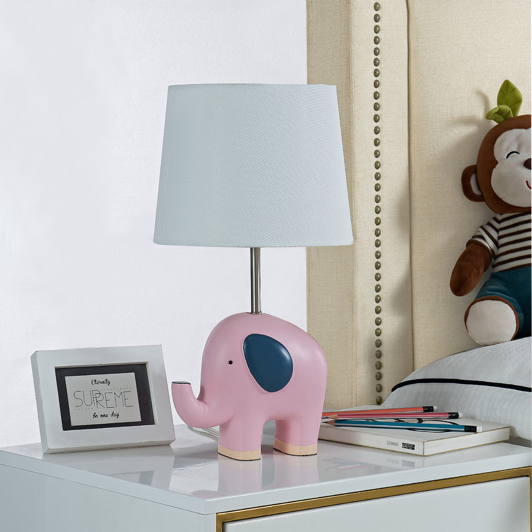 Maxax 17 Inch Bedside Pink Child/Kids Table Lamp #T114