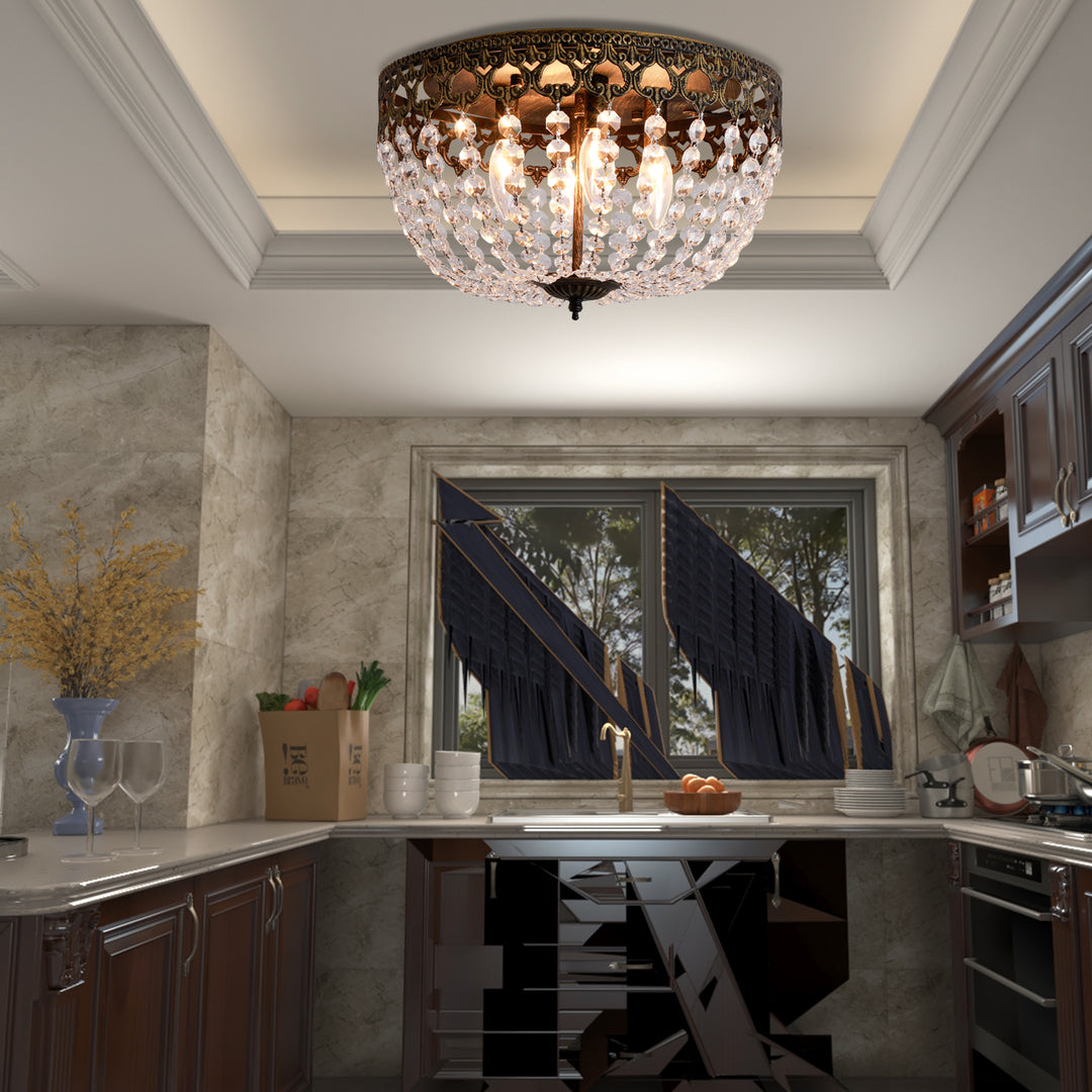 Maxax 4 - Light 15'' Bowl-Shaped Flush Mount #MX19132