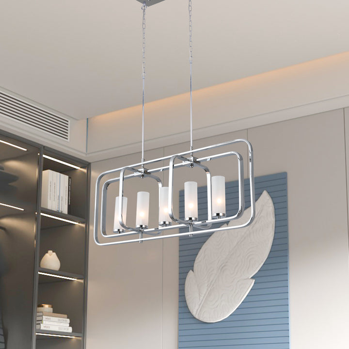 Zaza Designs 5-Light Kitchen Island Linear Pendant #19149