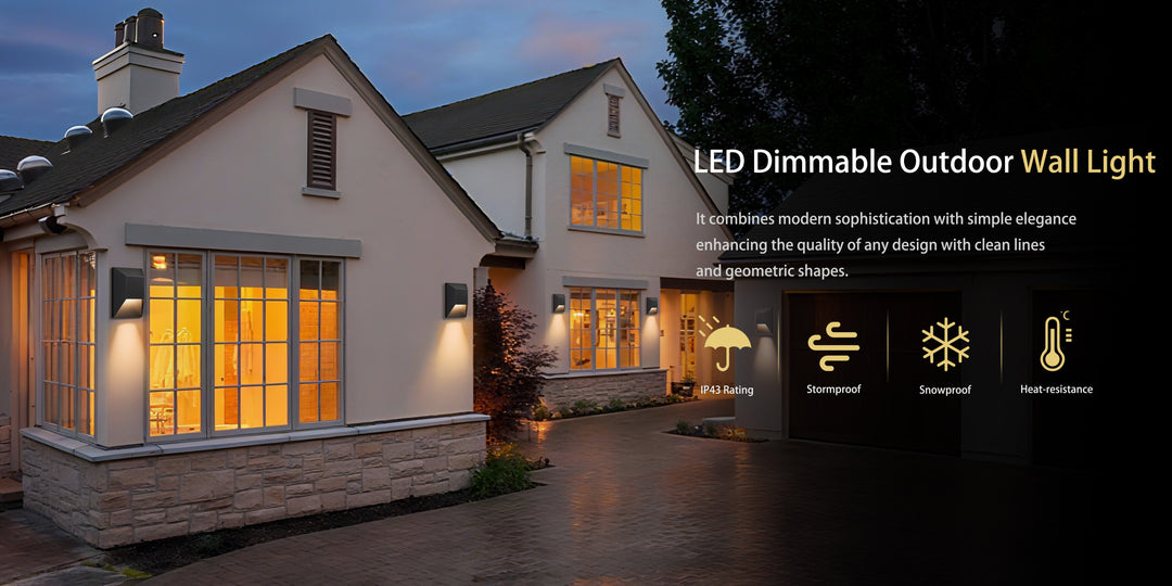 Brandalynn 9''H 1-Light Dimmable Sand Grain Black Led Outdoor Wall Light #7080