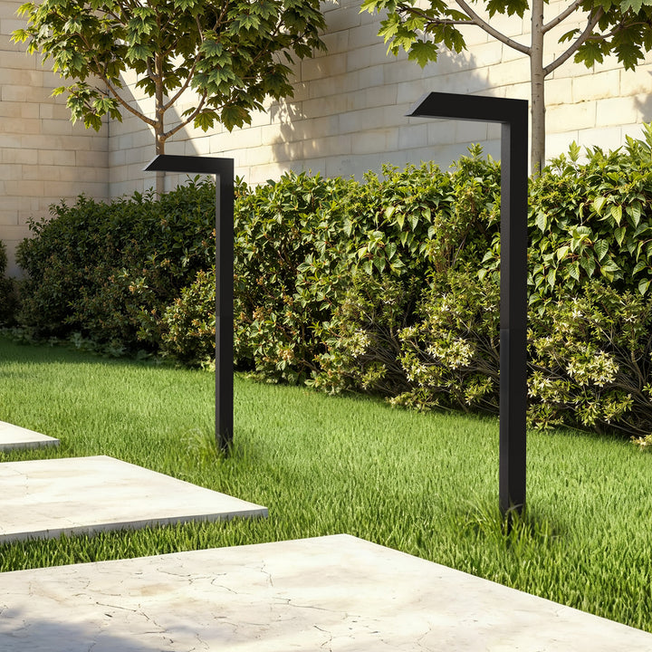Starlight 19''H LED Black Aluminum 4000k Outdoor Pathway Light with Etched Frosted Glass #UG7096
