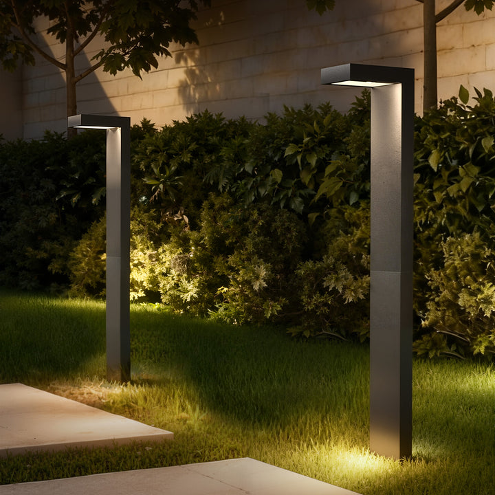 Starlight 19'' H LED Black Aluminum 4000K Outdoor Pathway Light with Etched Frosted Glass (Set of 2) #UG7095
