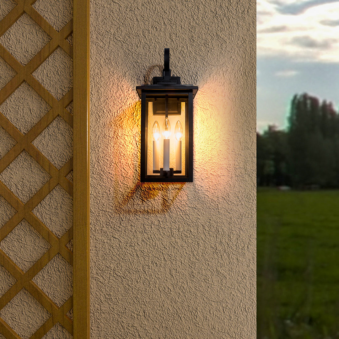 Maxax Outdoor Wall Lantern with Dusk to Dawn #2531-3WL