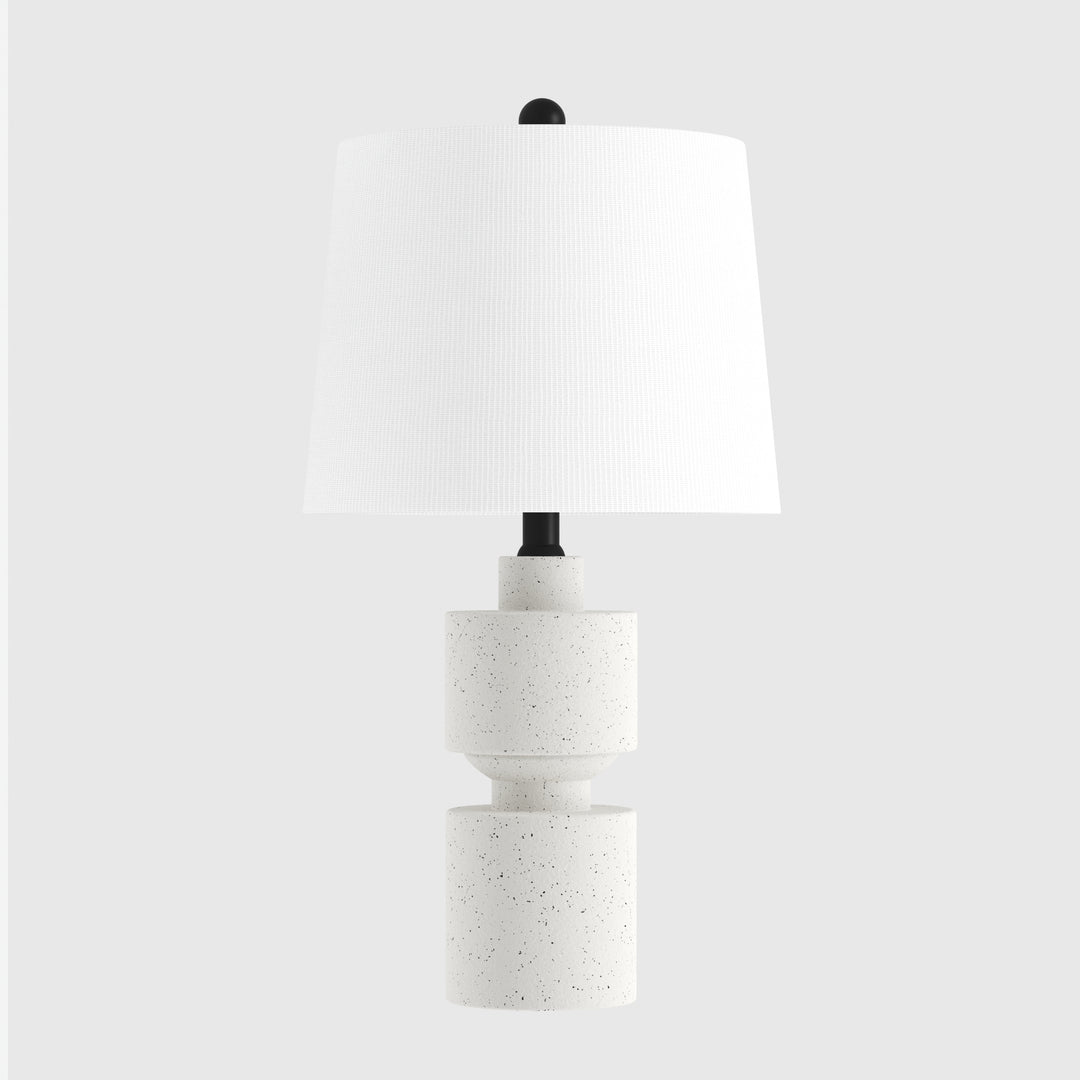 24.5'' Ivory Resin Table Lamp For Living Room/bedroom