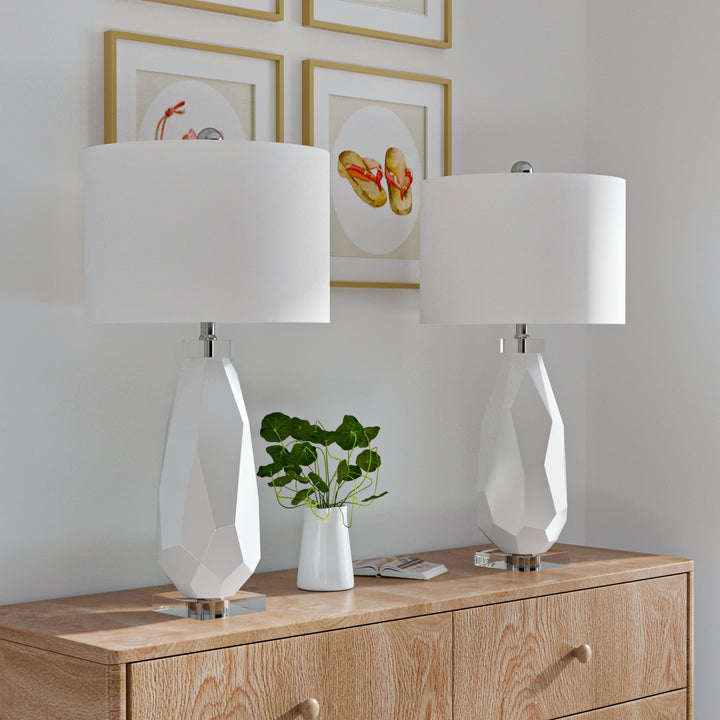 Crystal Ceramics Table Lamp (Set of 2) #T170