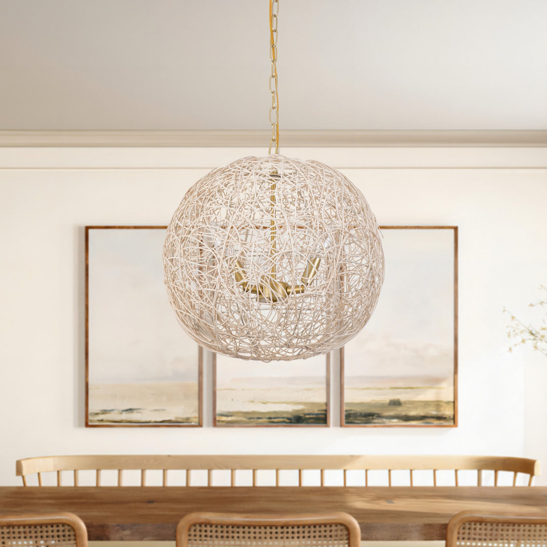 Maxax 3 - Light Dimmable Globe Chandelier #19201