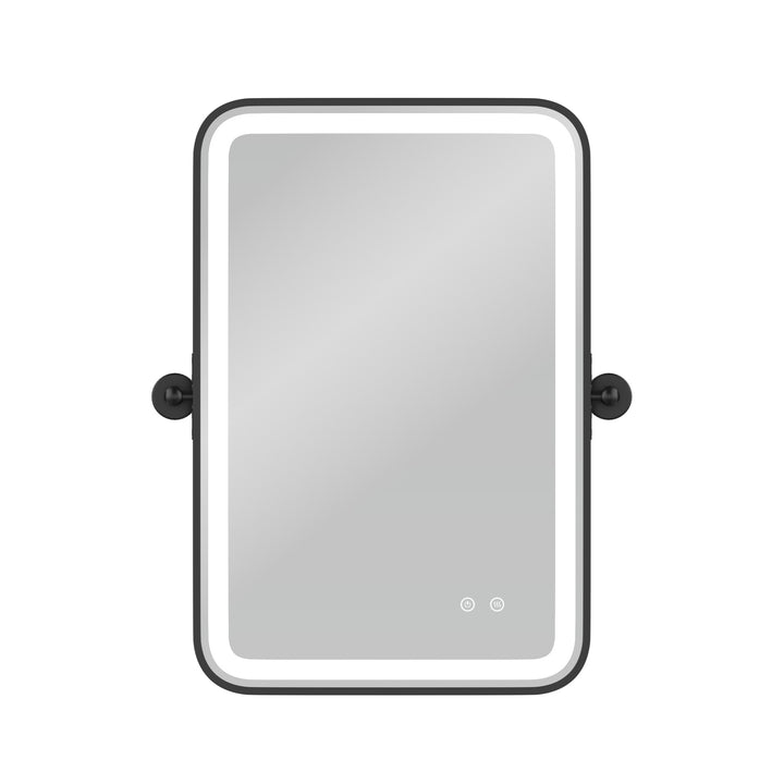 Elevate Home Modern Led Framed Tempered Anti-fog Dimmable 3-color Wall Mounted Vanity Mirror For Bathroom #52001
