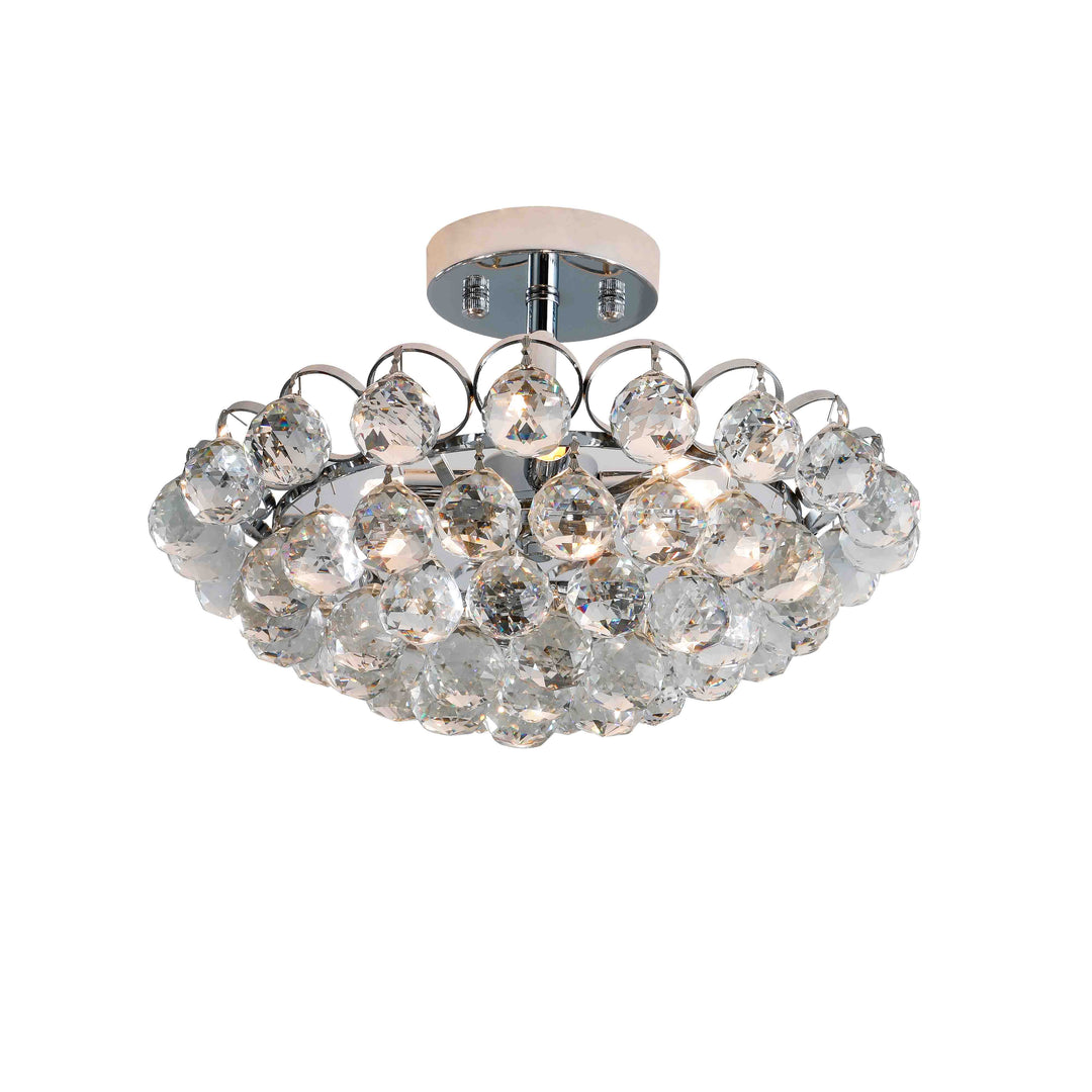 Maxax 4 - Light 15in Crystal Semi Flush Mount #19152