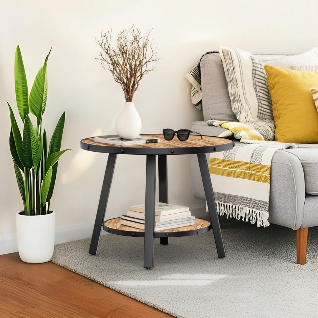 Timeless 23.62'' Vintage Round End Table #30004