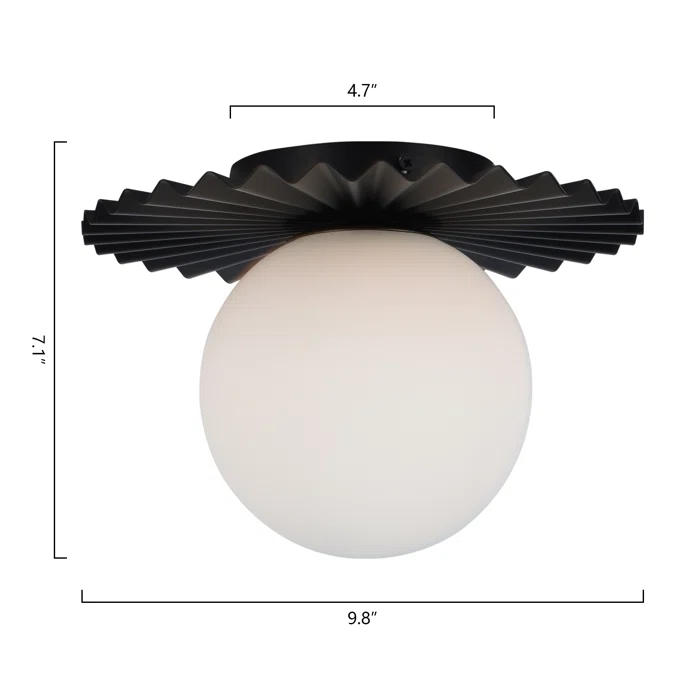 Maxax Glass Flush Mount Ceiling Lamp #MX5016