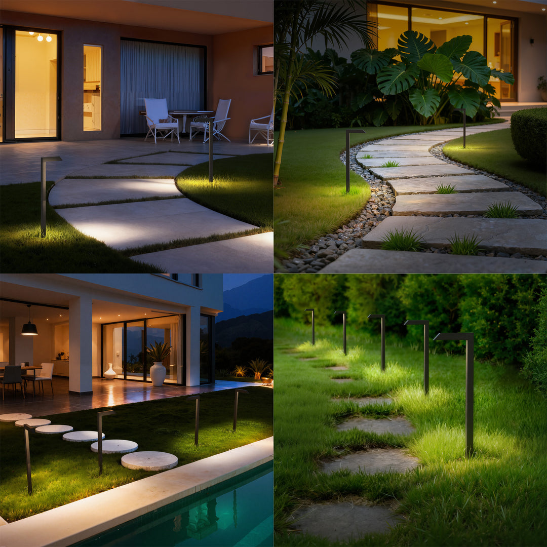 Starlight 19''H LED Black Aluminum 4000k Outdoor Pathway Light with Etched Frosted Glass #UG7096