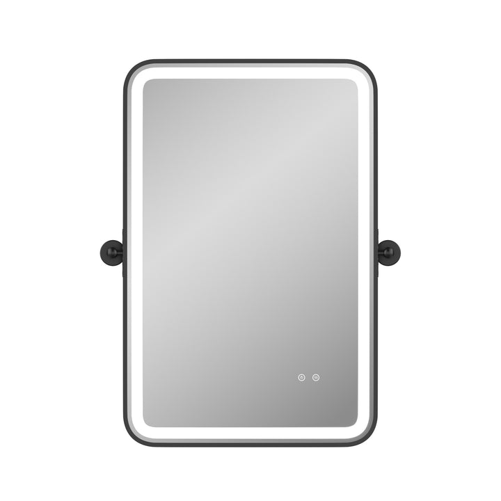 Elevate Home Modern Led Framed Tempered Anti-fog Dimmable 3-color Wall Mounted Vanity Mirror For Bathroom #52001