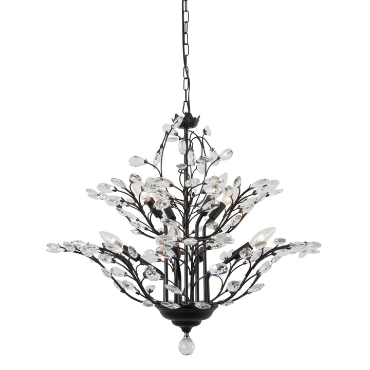 8 - Light Gorgeous Candle Chandelier #19171-8BK