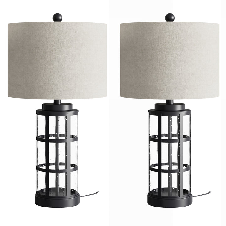 USB Table Lamp (Set of 2) #T167-BK