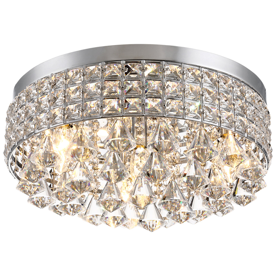 Maxax 4-Light Crystal Flush Mount #MX16008