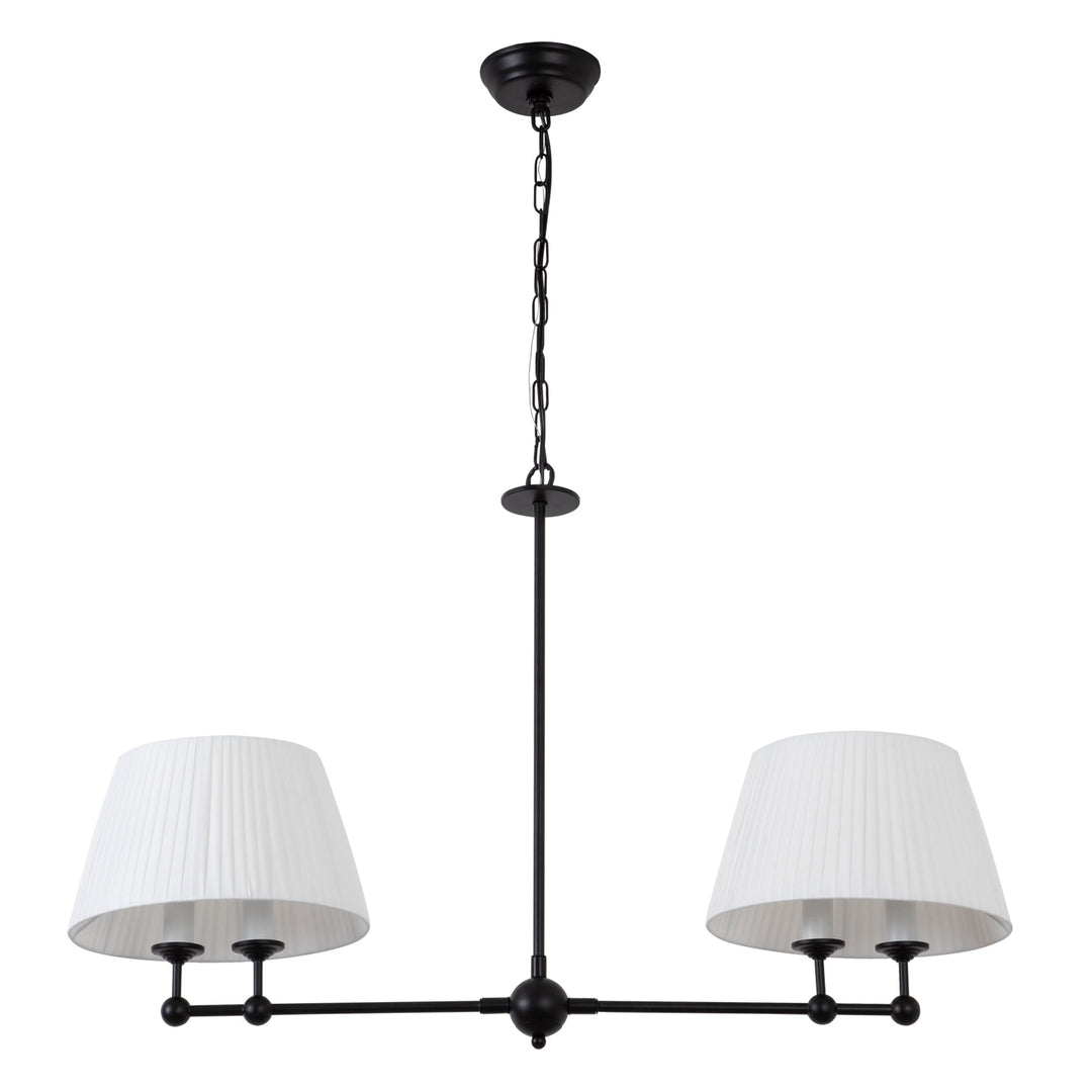 4-Light Dimmable Classic And Traditional Shaded Liner Pendant #19227