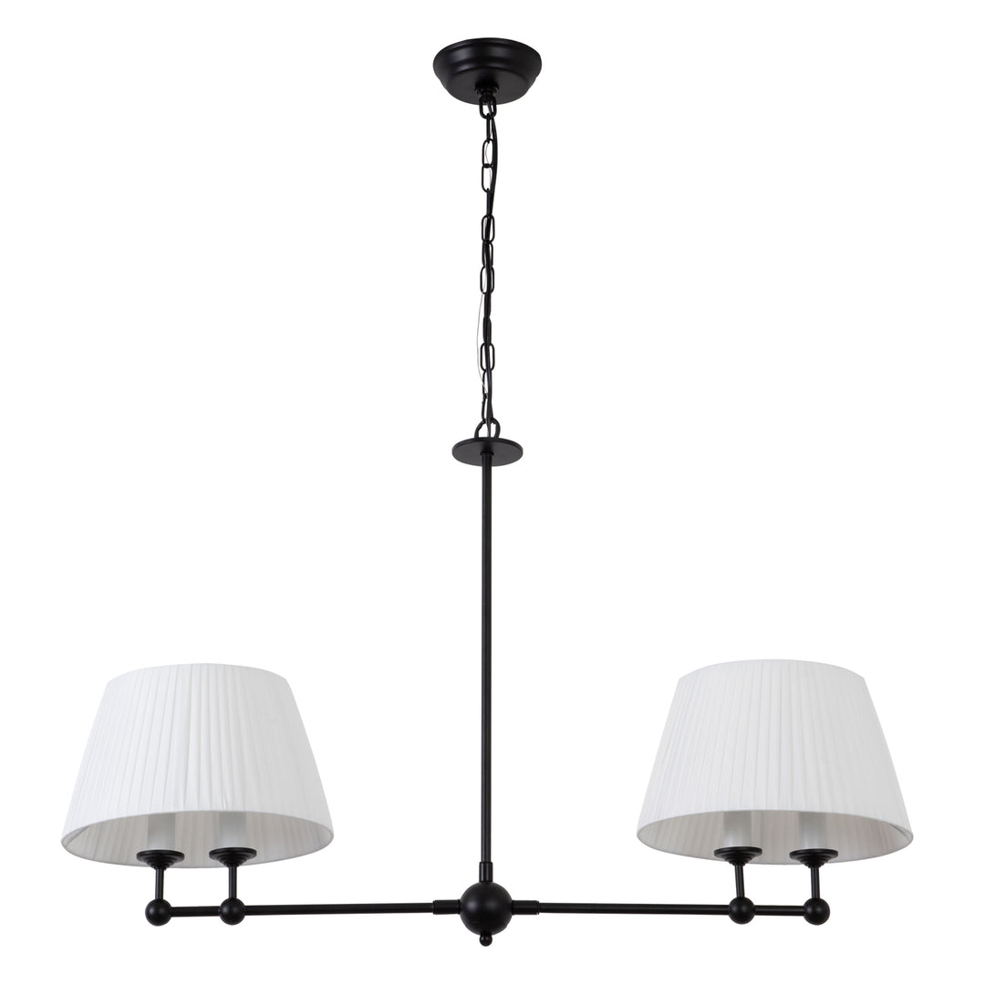 4-Light Dimmable Classic And Traditional Shaded Liner Pendant #19227