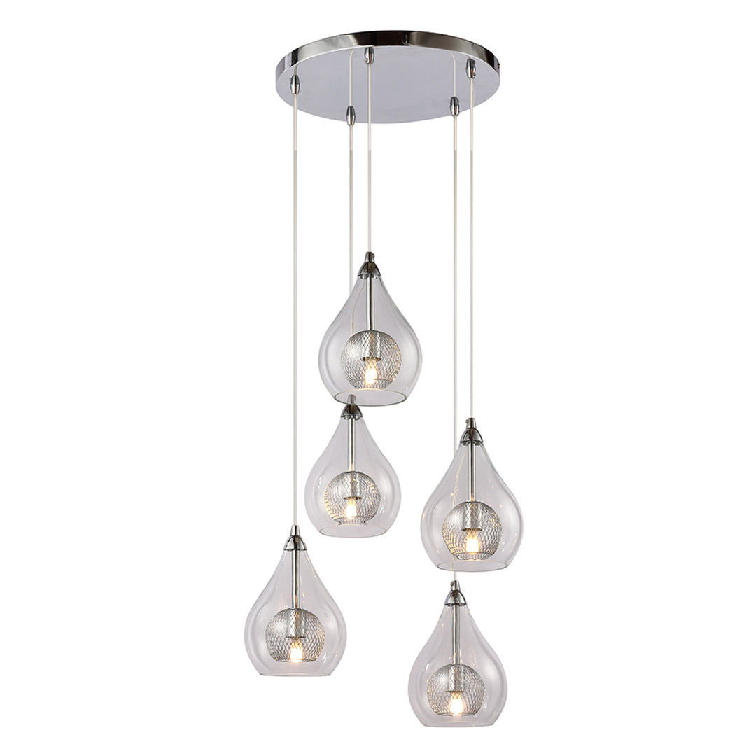 Maxax 5 - Light Glass Cluster Pendant Lighting fixture #MX208P