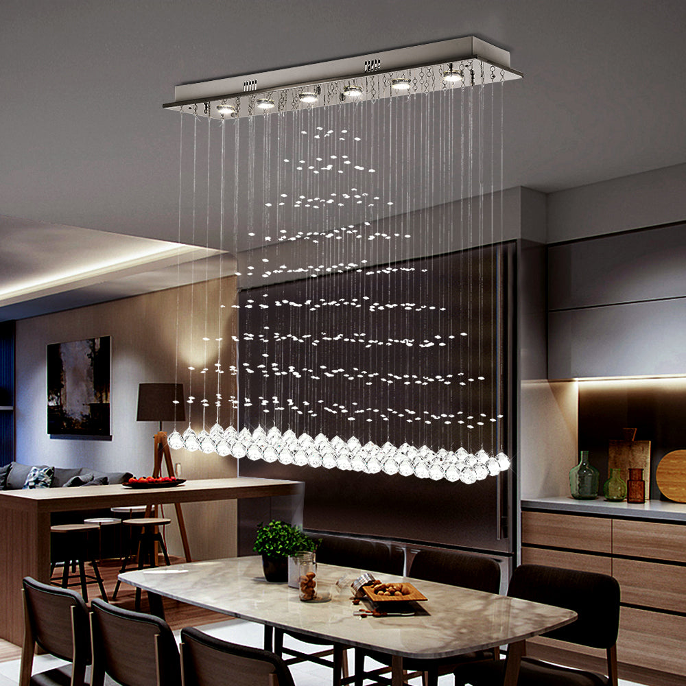 Maxax Luxury Modern Triangle Raindrop Crystal Chandelier (Large) #MX16002