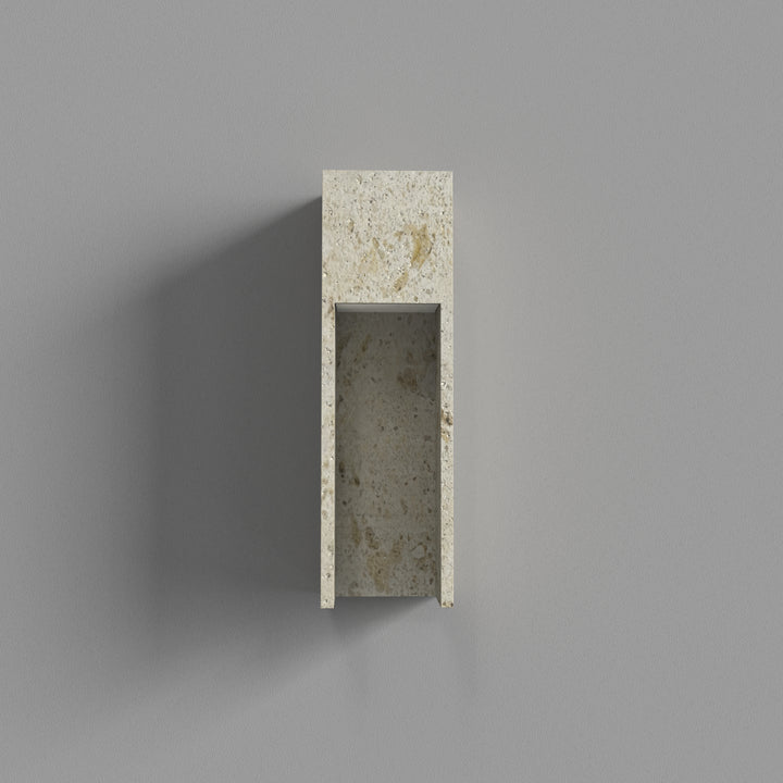Breeze 18''H Dimmable White Travertine 80CRI LED Outdoor Wall Light #OW7110