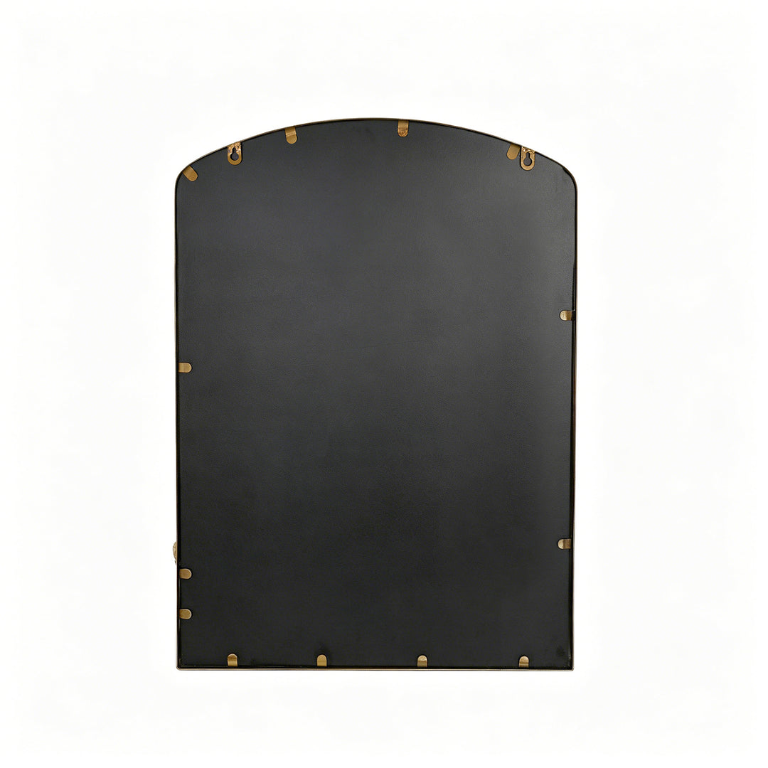 Panorama Vintage Iron Gold Baroque Metal Arched Vanity Mirror For Bedroom&living Room #30010