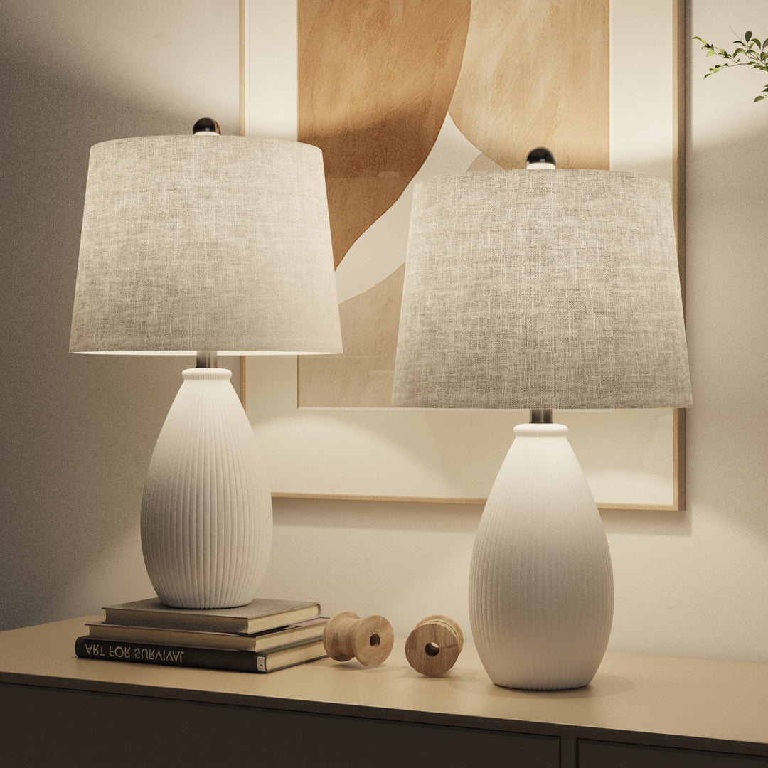 Maxax Ceramic Table Lamp (Set of 2)