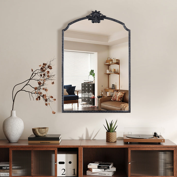 Opulence Vintage Style Metal Flat Decorative Wall Mirror #31003