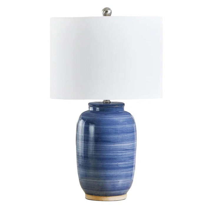 25 '' Blue Ceramic Table Lamp #T176