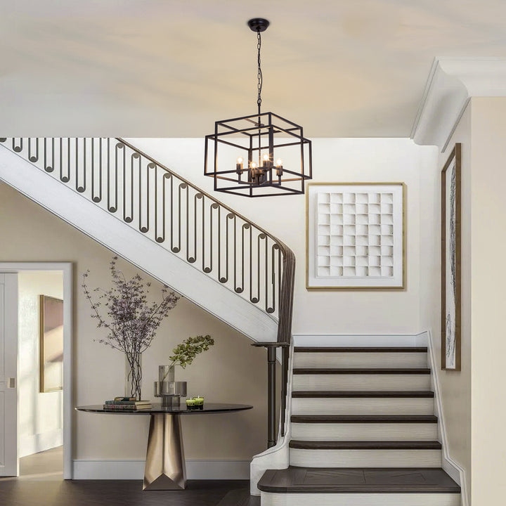 Maxax 4 - Light Lantern Square Chandelier#MX19078
