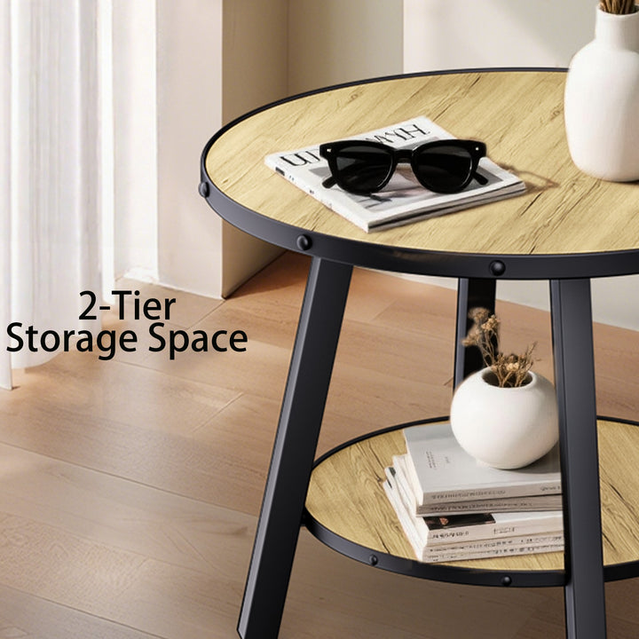 Timeless 23.62'' Vintage Round End Table #30004