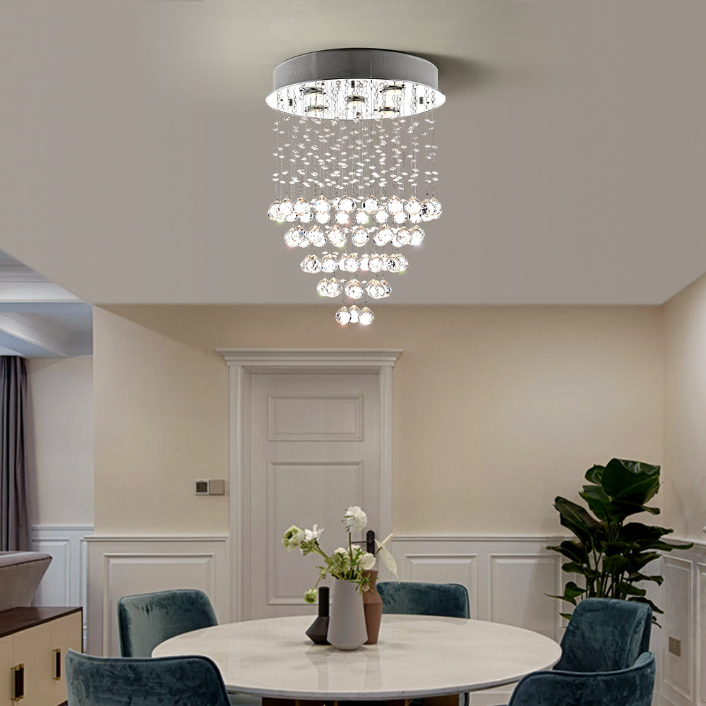 Maxax 5 - Light Tiered Crystal Ceiling Chandelier #MX19029