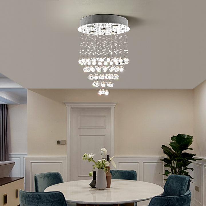 Maxax 5 - Light Tiered Crystal Ceiling Chandelier #MX19029-5-C