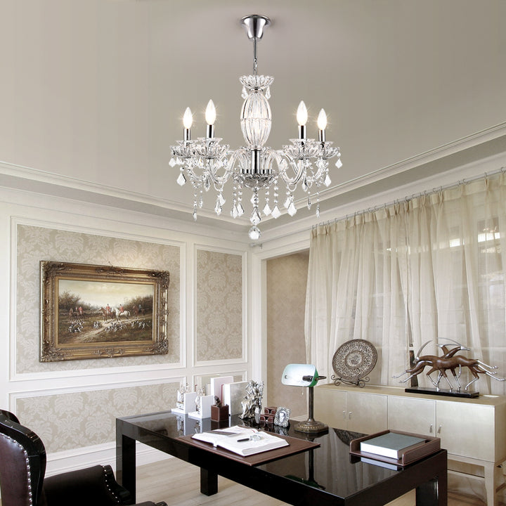 Petersburg 5-Light Classic/Traditional Crystal Chandelier