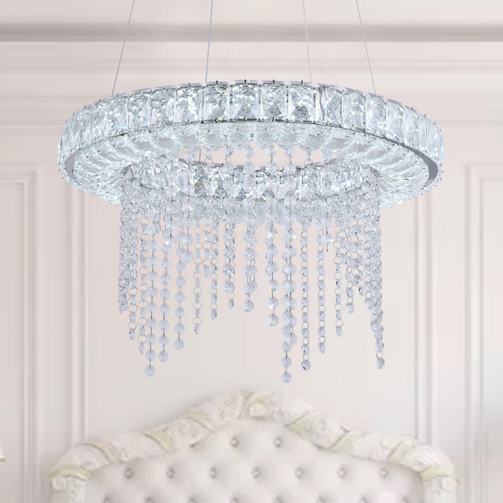 Maxax Ring LED Living Room Crystal Chandelier #YX-07