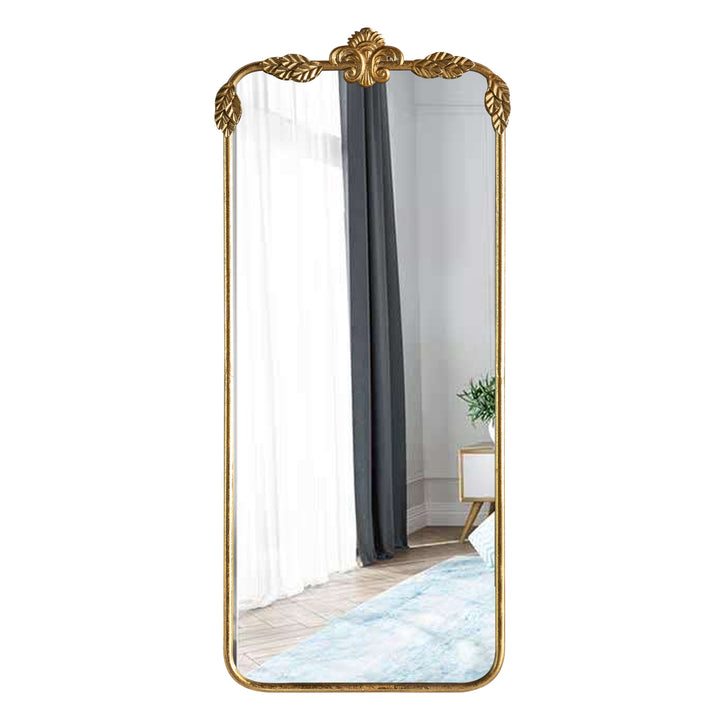 Maxax Rectangle Gold Metal Wall Mirror #25003-RG