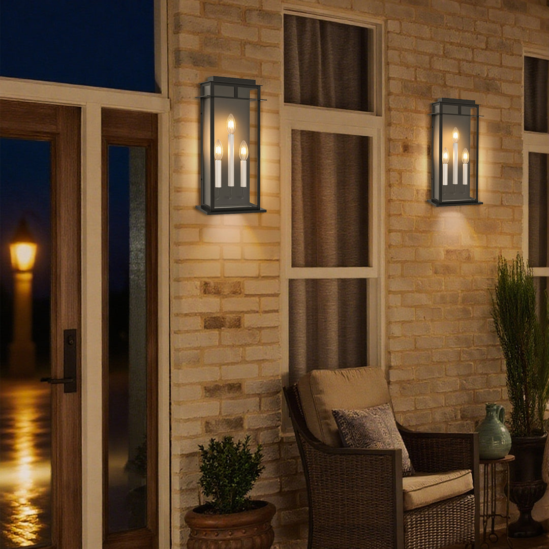 Solstice Outdoor Wall Lantern With Dusk To Dawn #7072