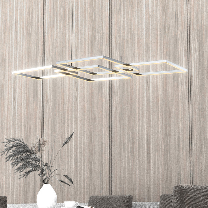 Zaza Designs 4- Light Kitchen Island modern linear led chandelier #6502