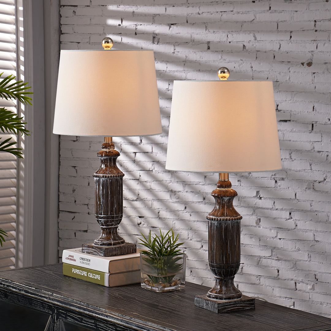 Maxax 24 Inch Vintage Table Lamp Set (Set of 2) #T119-BN