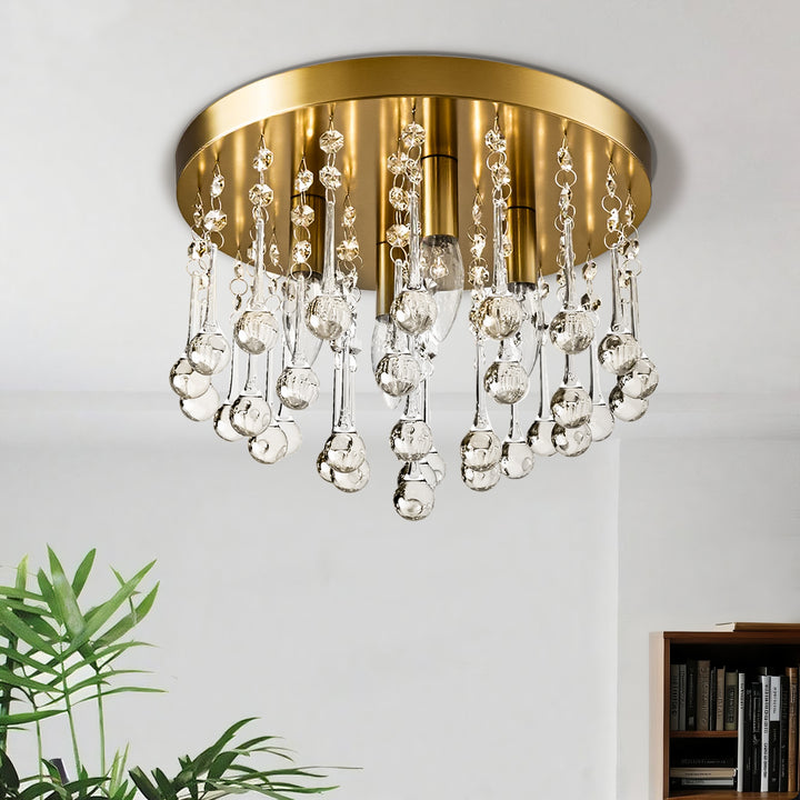 Maxax 4 - Light 11.8in Crystal Pendant Ceiling Lamp #MX19067