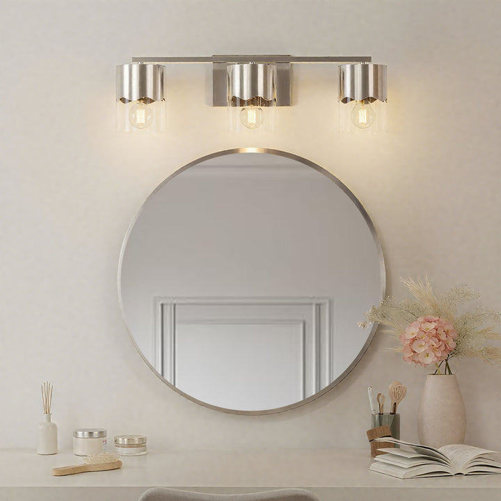 Lumin 3-light Dimmable Vanity Light With Scalloped Metal Shade